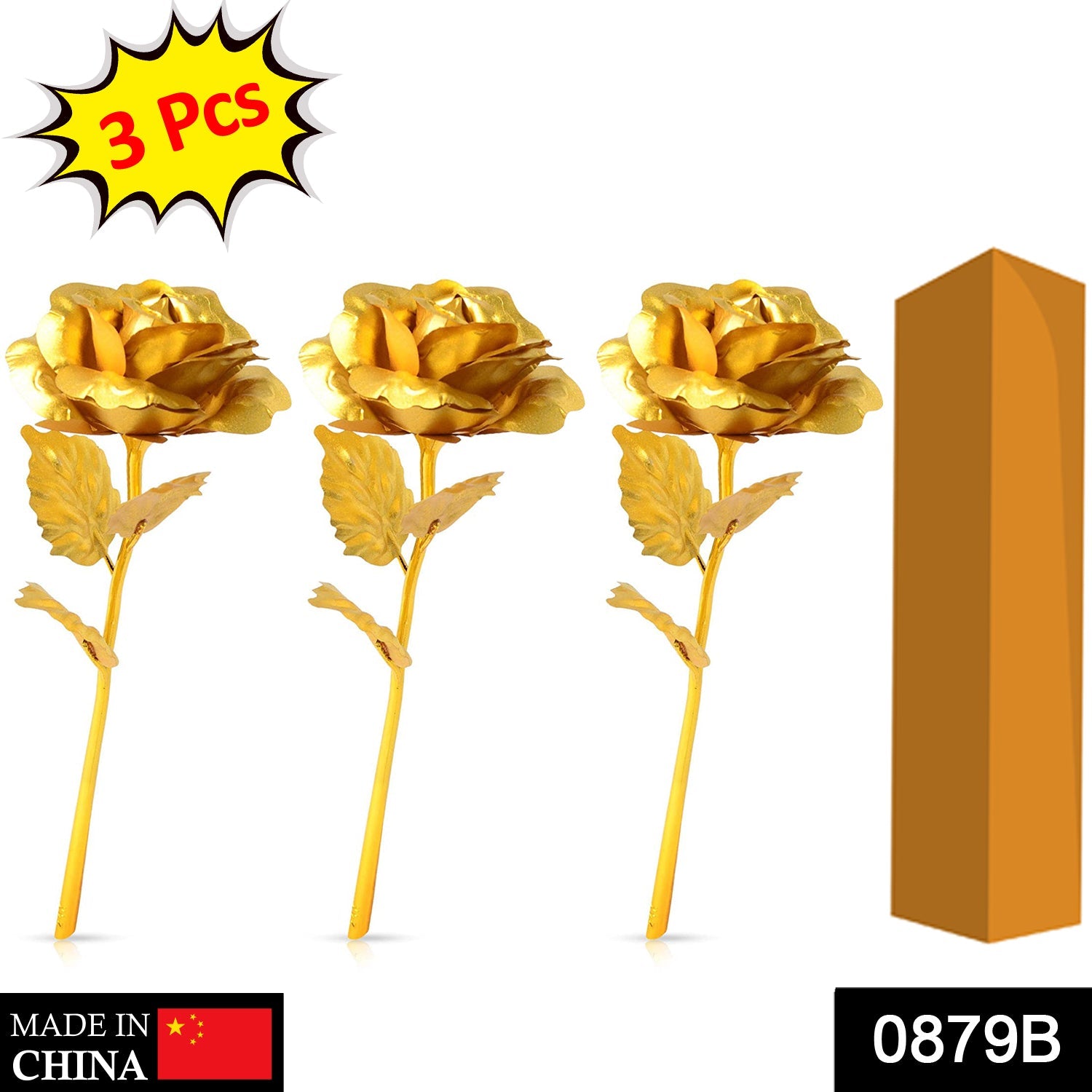 0879 B Golden Rose decorative piece for home and office