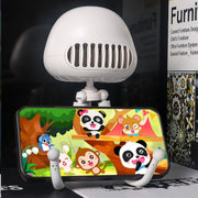 Rechargeable mini fan with USB charging cable