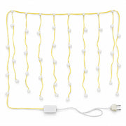 Warm White Bulb Curtain String Lights For Home Decoration (10 Mtr Approx)