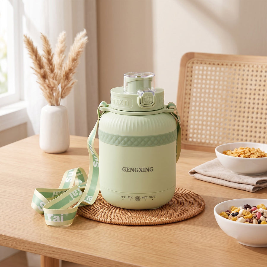 Portable Electric Kettle 600ml Travel Water Boiler Bottle With Temperature Control (1 Pc)