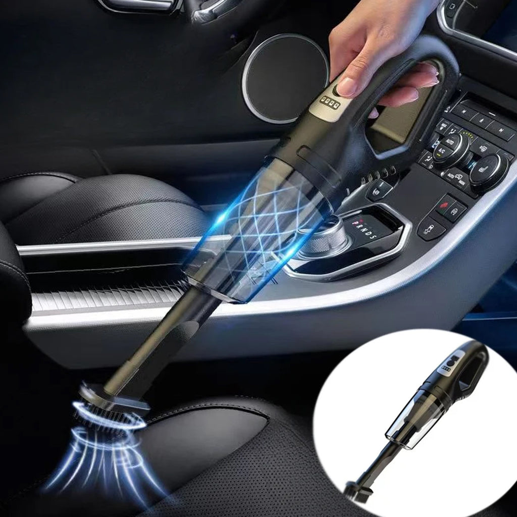 Portable handheld car vacuum cleaner with accessories