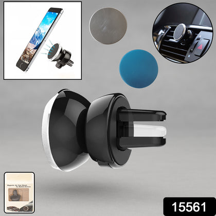 Universal magnetic car mobile holder installed in a car