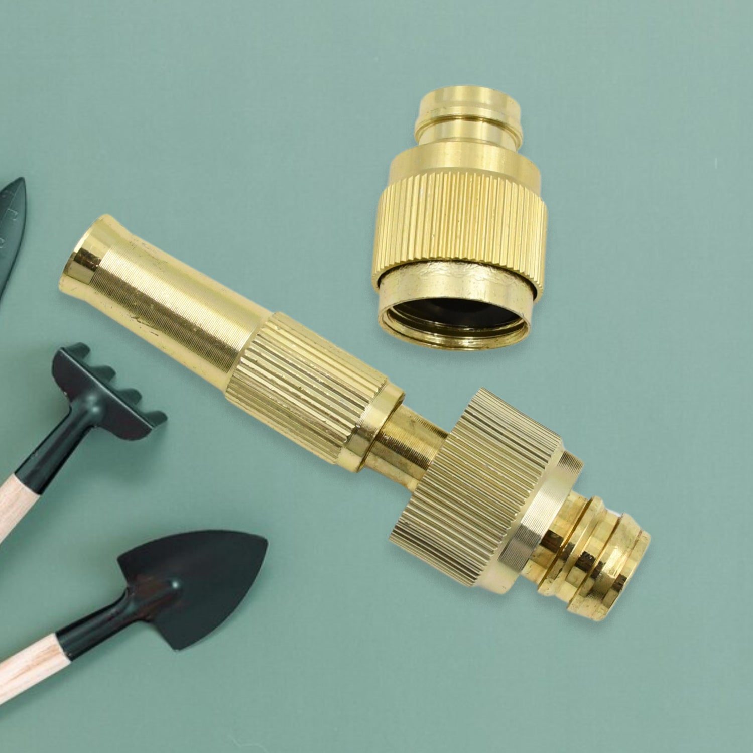 High-Pressure Adjustable Water Spray Nozzle – Brass Car Wash & Garden Hose Tool