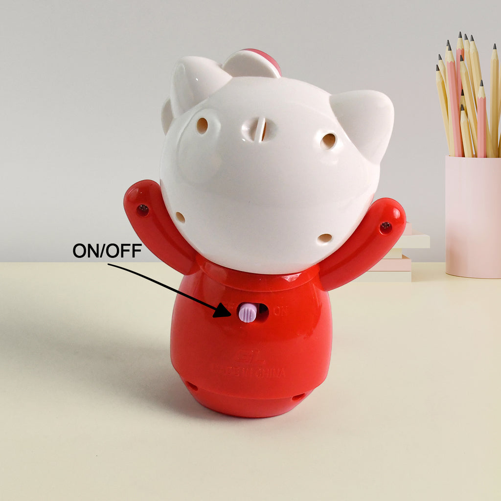 Kids mini table fan in attractive retail packaging, perfect for gifting.