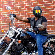 Windproof motorcycle goggles with adjustable headband