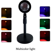 Multi-color 6423 Sunset Lamp casting warm glow