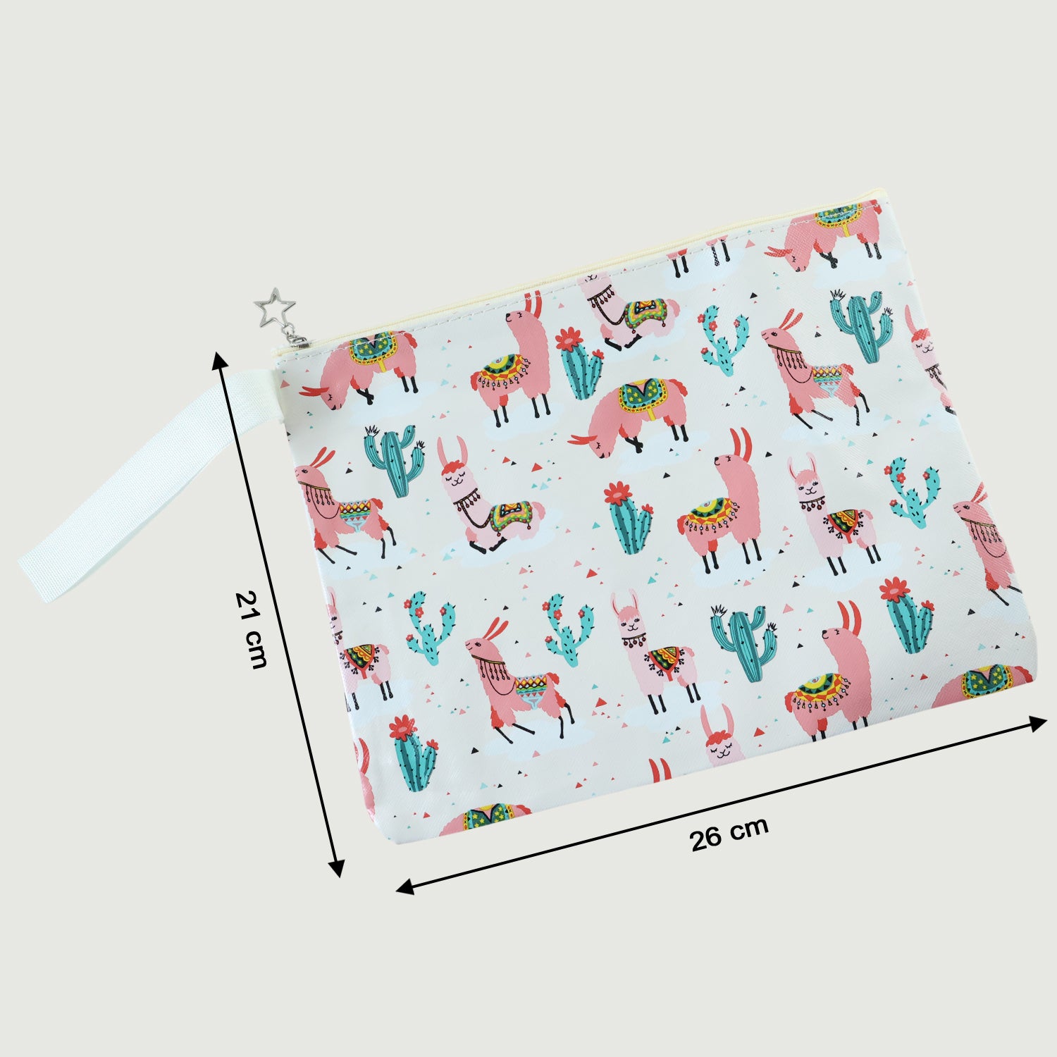 Printed Zipper Pouch (26  21 Cm 1 Pc)
