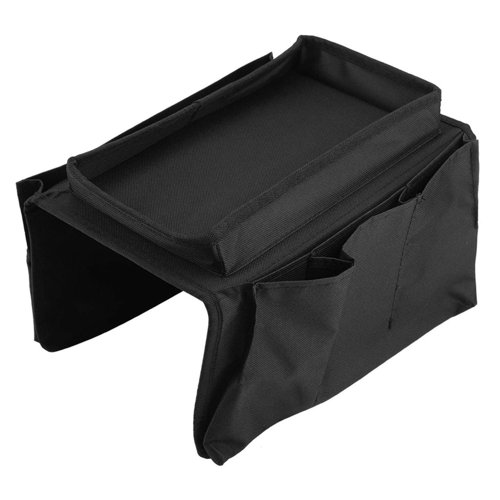 Large pocket of 8164 sofa storage bag holding magazines and iPad