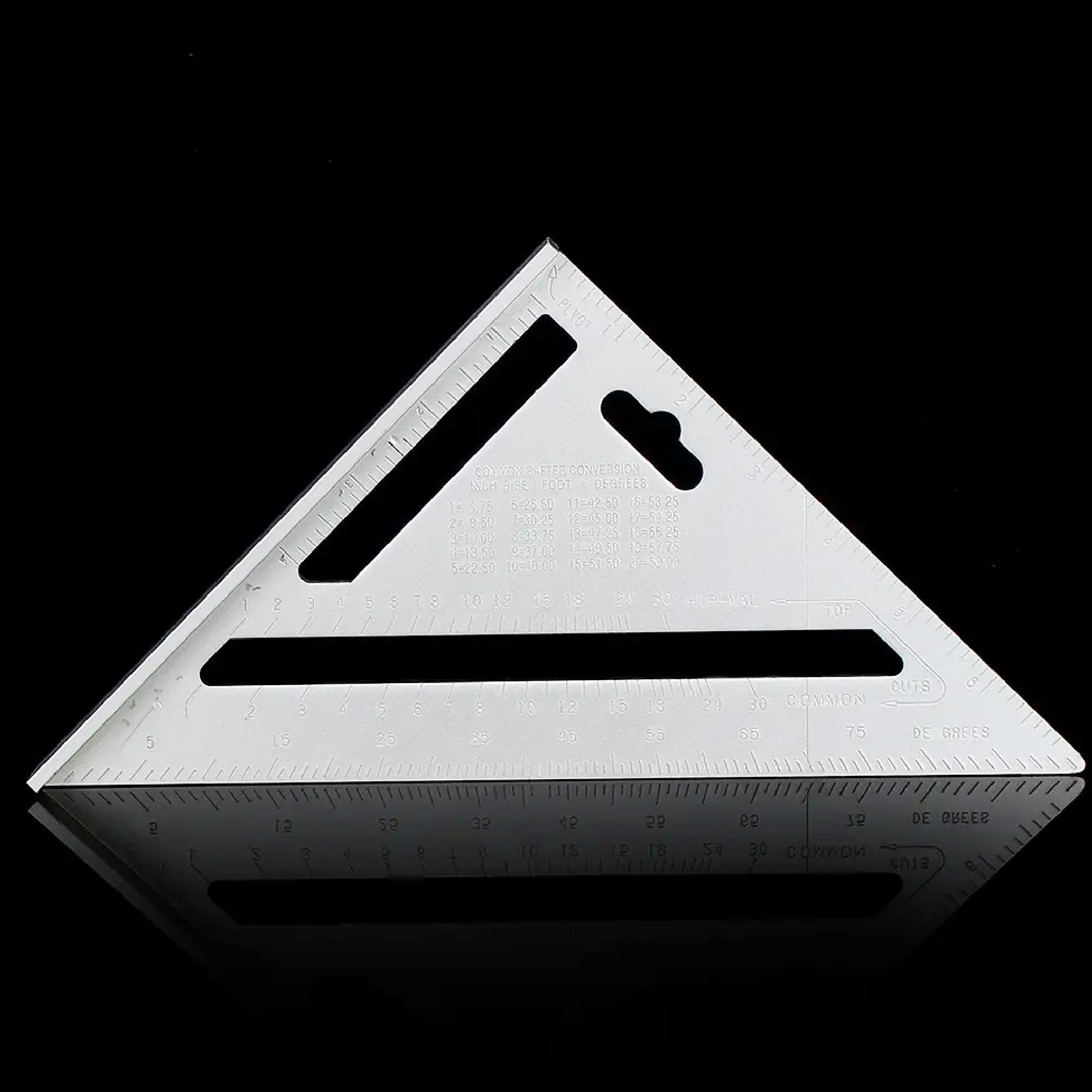 7420 Double Side Scale Triangle Tool showing measurements