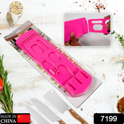 Multifunction plastic kitchen knife stand on a kitchen counter