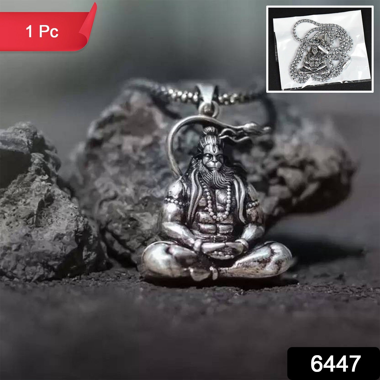 Hanuman Ji Pendant Necklace – Religious Jewellery for Men & Women