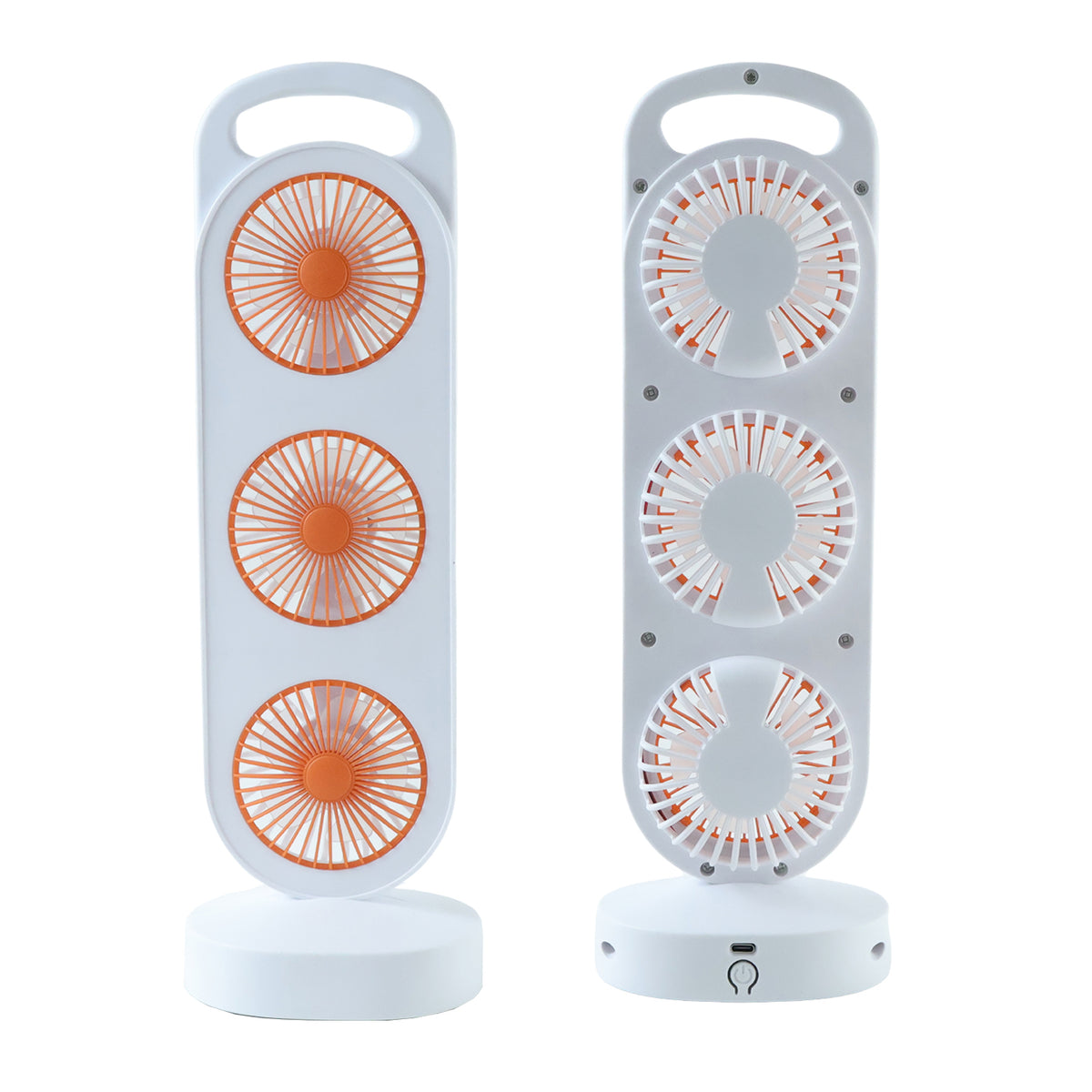 Three Fan Stand Portable 3 In 1 Design Triple Head Table Fan (1 Pc) – Oblivion