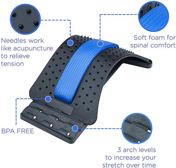 Using back stretcher in car seat