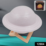 3D Saturn Lamp Night Light with Base - Multicolor Home Decor