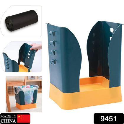 Expandable plastic waste bin large capacity in kitchen