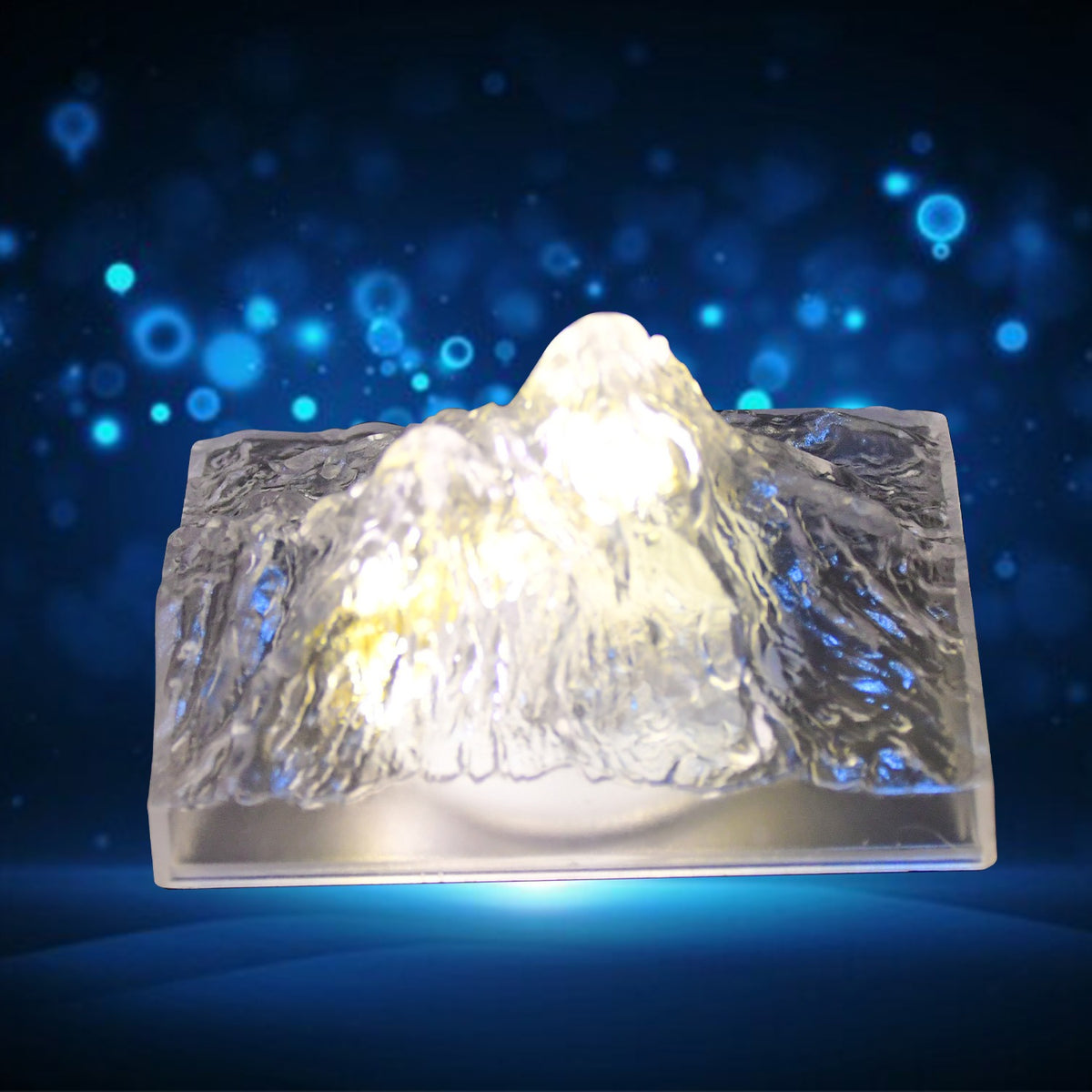 Close-up of the textured surface of the LED Iceberg Lamp