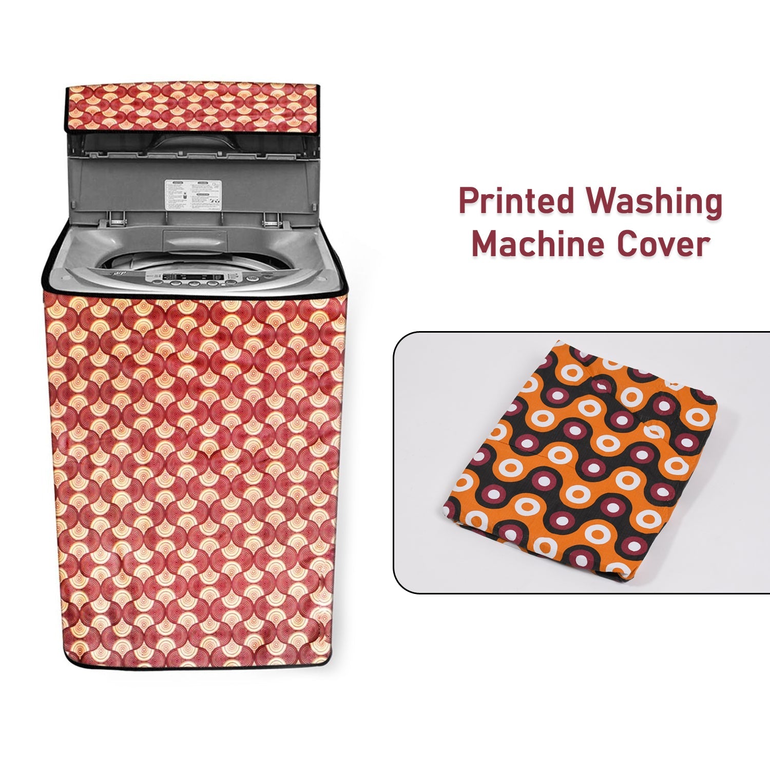 Close-up of waterproof washing machine cover material