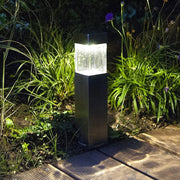 Diagram showing dimensions of the solar outdoor light