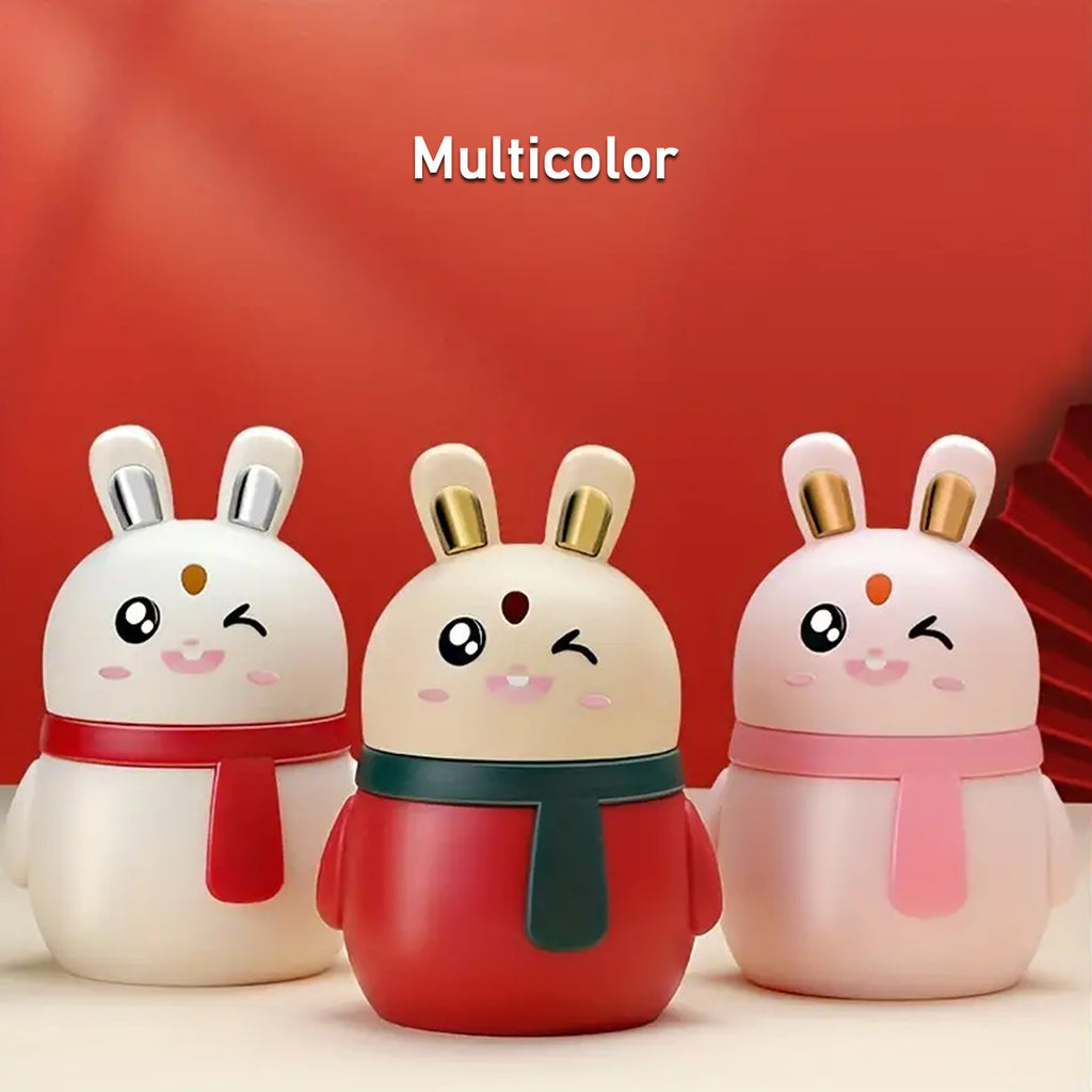 Top-down view of the rabbit toothpick dispenser, emphasizing its sleek design.