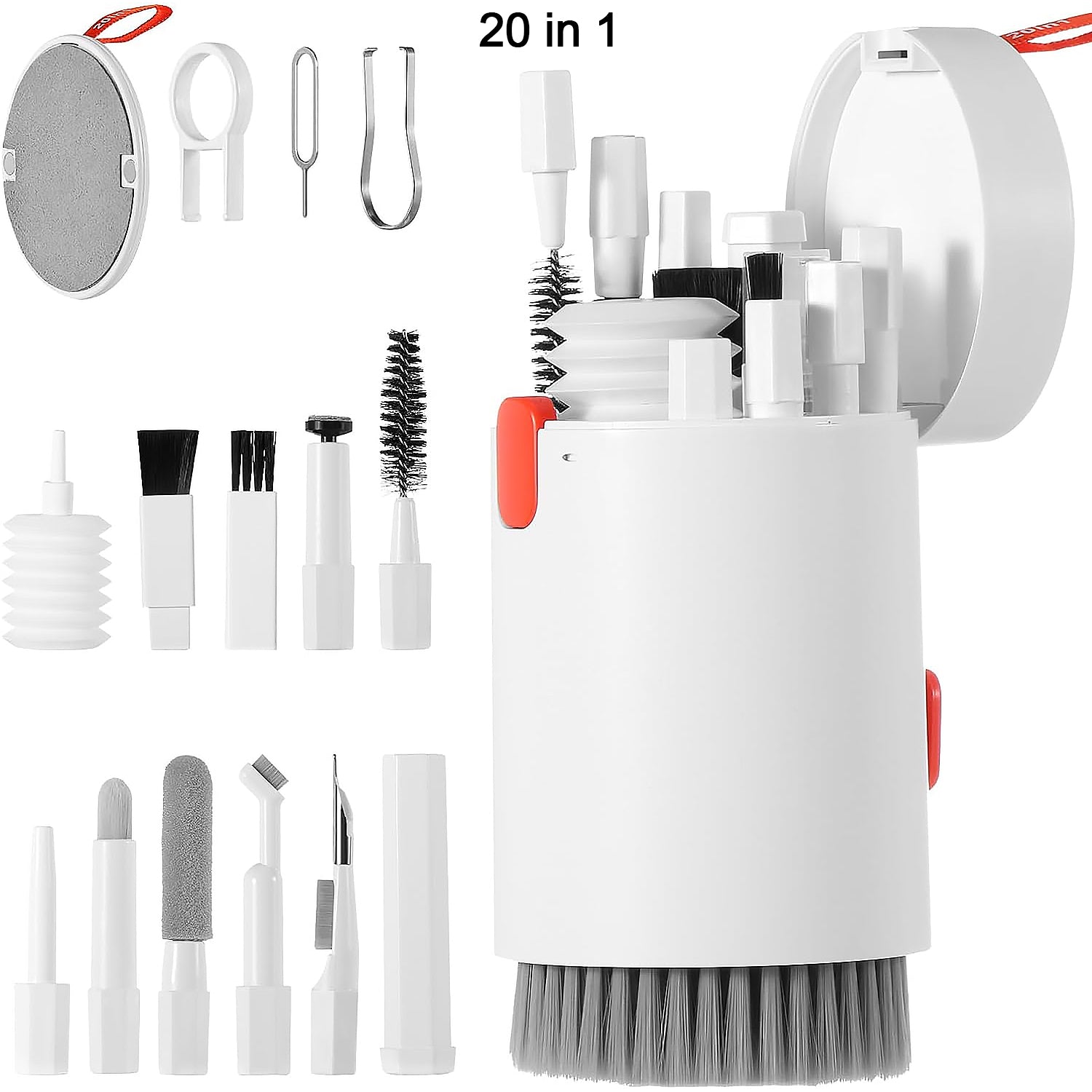 20-in-1 Keyboard Cleaner Kit – Laptop, Phone, Screen & Camera Cleaning Kit with Electronic Brush & Spray