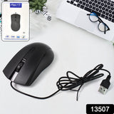 Wired Optical Mouse – Reliable USB for Laptop & PC | Wukusy