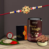 Rakhi Combo Gift Set with Chocolate & Traditional Items
