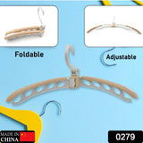 Portable Folding Travel Clothes Hanger - 360° Rotating & Adjustable