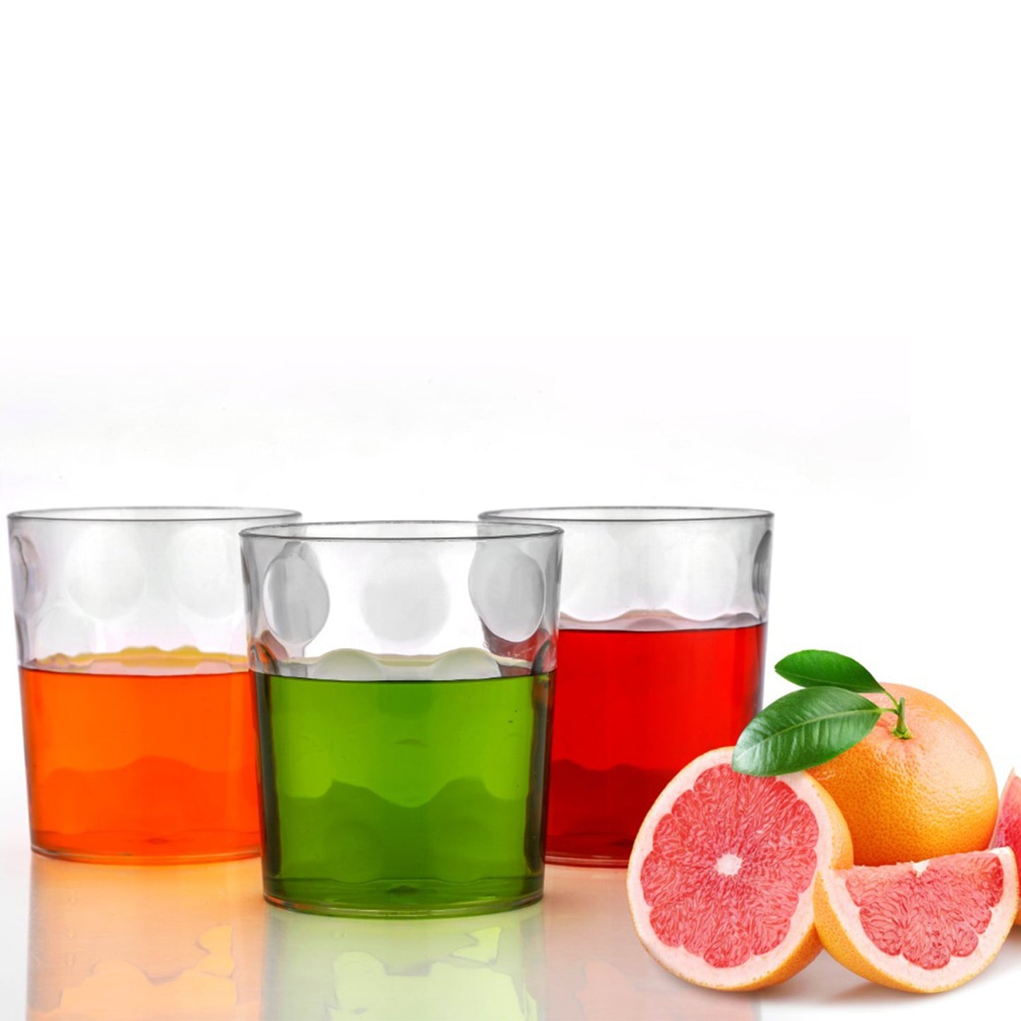 Unbreakable Juice Glass Set – 6-Piece Transparent 300ml Glasses for Cold Drinks, Outdoor & Everyday Use