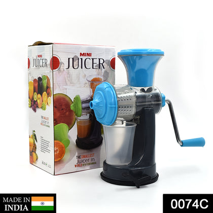 Mini Manual Fruit & Vegetable Juicer with strong suction base