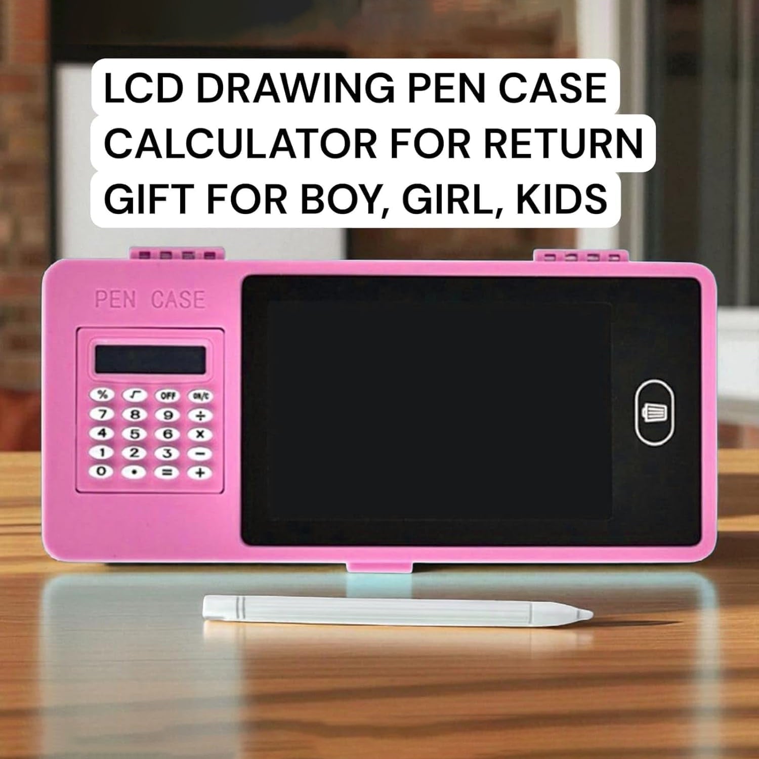 LCD writing tablet pencil case with drawing on screen