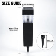 Solar Led Garden Pathway Light With Ground Stake And Ribbed Diffuser (1 Pc)
