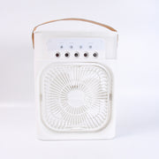 Compact personal air cooler fan providing a refreshing breeze