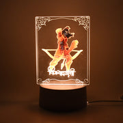 Beautiful 3d Lord Shree Ram Frame With Soft White Light (1 Pc)
