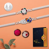 Raksha Bandhan Gift Set with Rakhi, Roli-Chawal & Chocolate