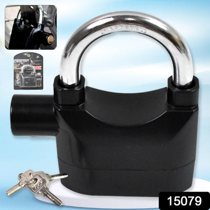 Plastic waterproof siren alarm padlock with 3 keys