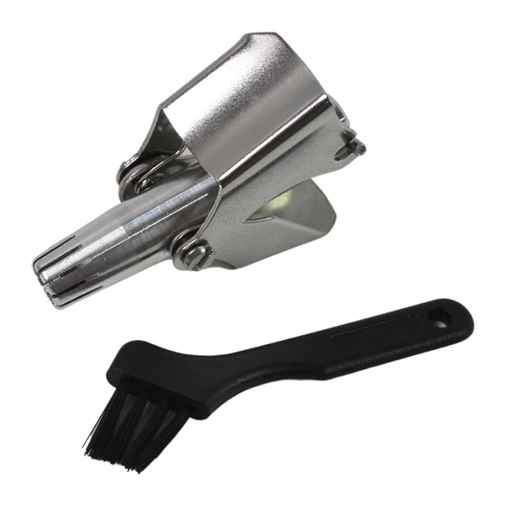 Nose hair clipper shown with plastic storage case