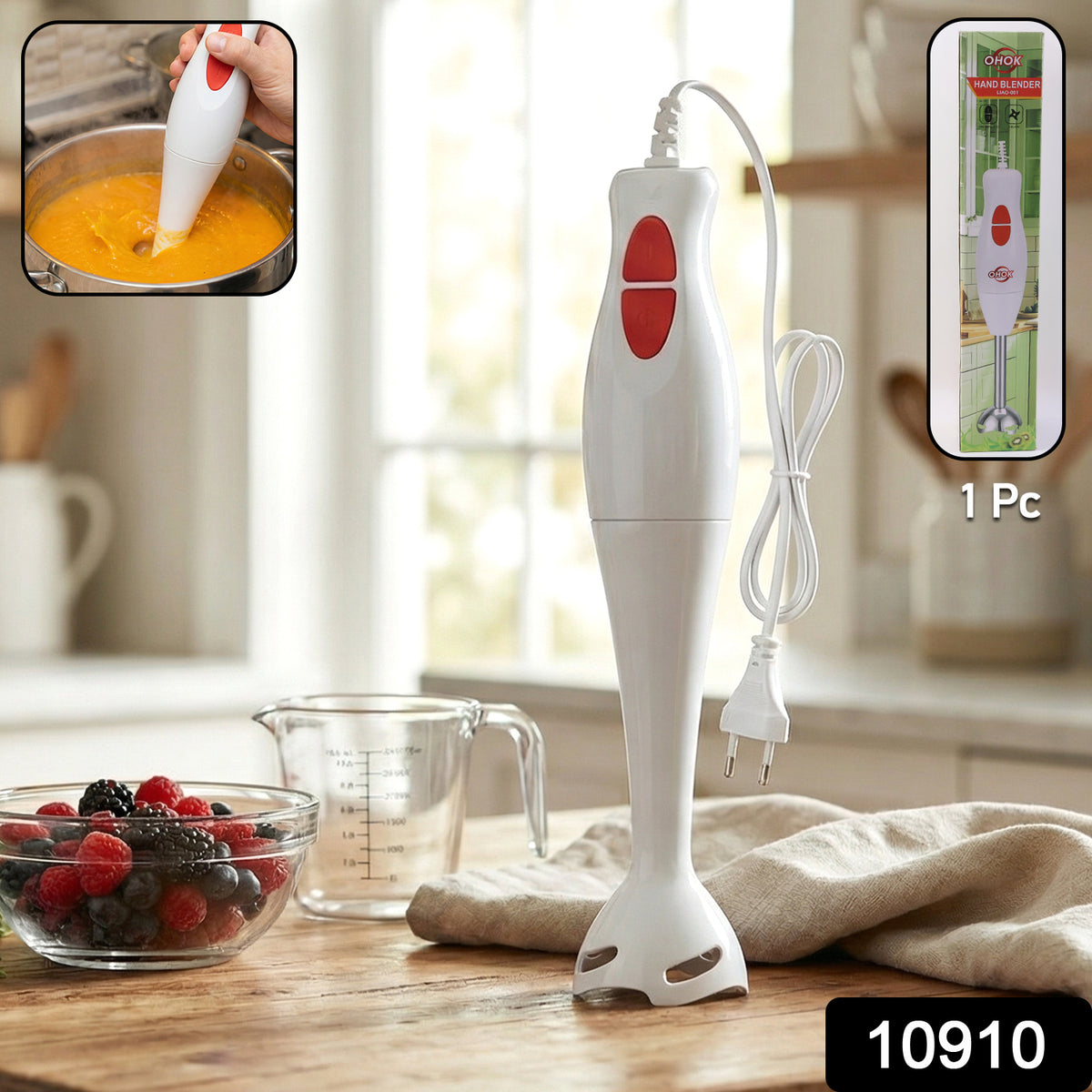 Electric Hand Blender Stick (1 Pc)