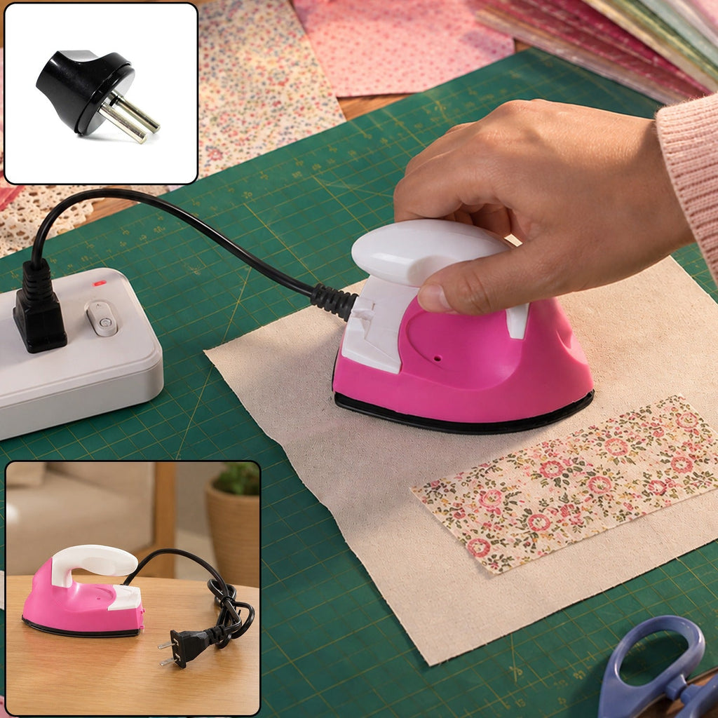 Compact Portable Electric Mini Iron For Clothes(1 Pc With Convert)
