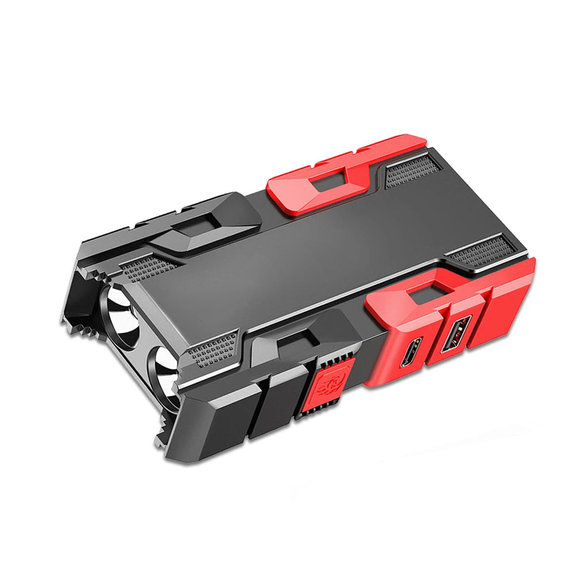 Power bank function charging smartphone with mini LED flashlight