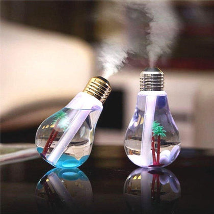 Automatic spray humidifier & air freshener with LED light