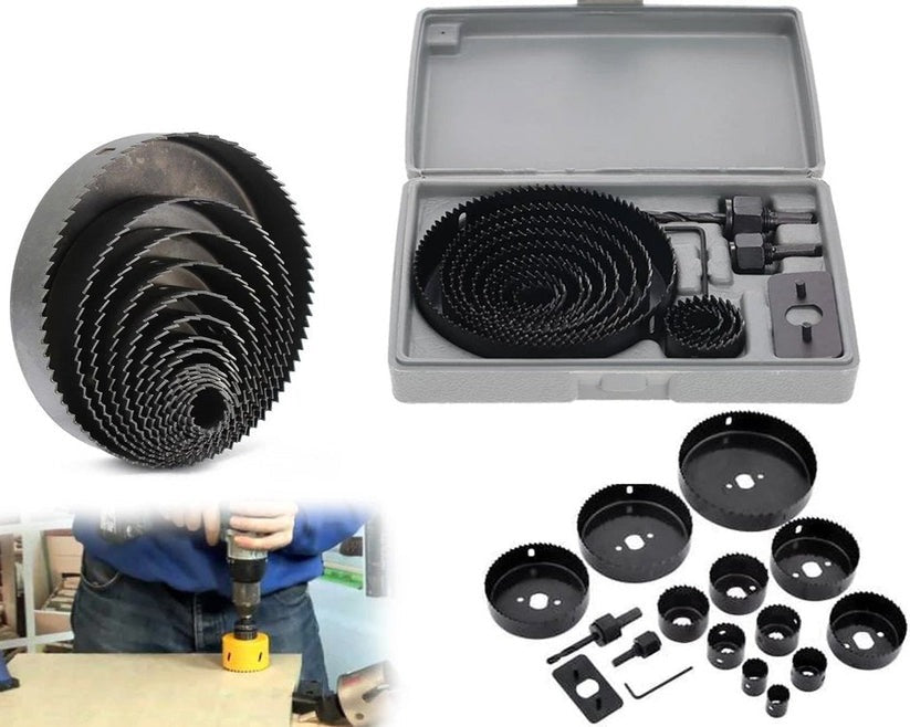 432 Hole Saw Drill Bit Set (16 Pcs)