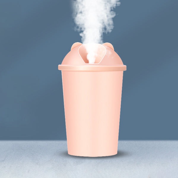 Mini Air Humidifier with LED night light glowing
