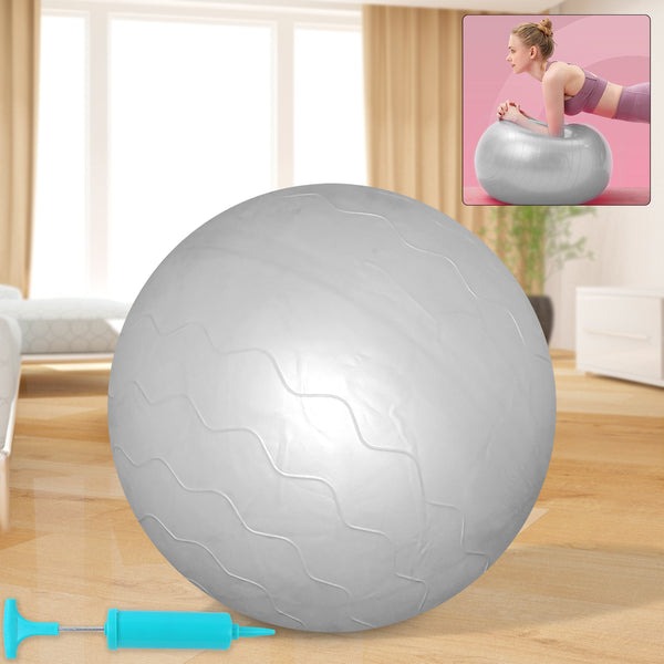 7428 Heavy Duty Gym Ball Non-slip Stability Ball With Foot Pump For Total Body Fitness