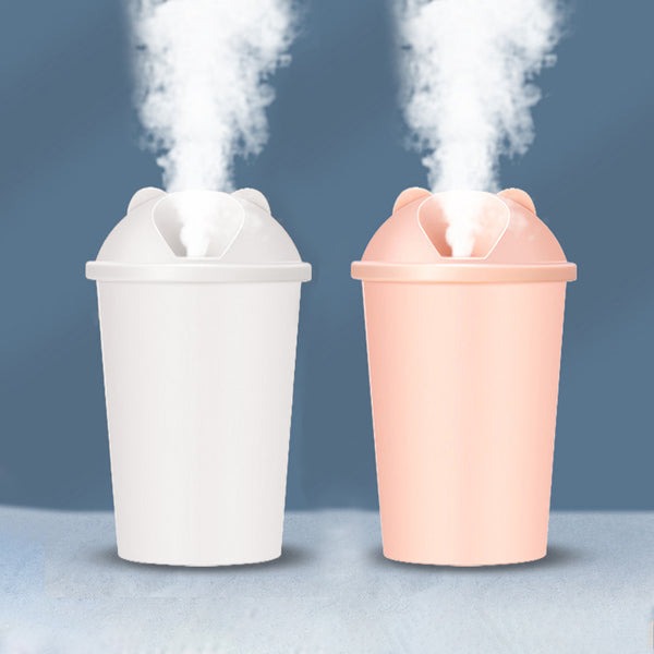 Compact USB Mini Air Humidifier in use on desk