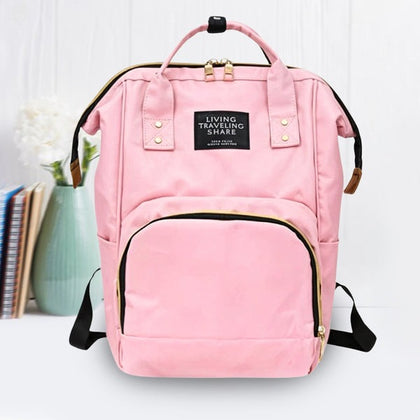 Large Capacity Mom's Backpack Diaper Bag front view