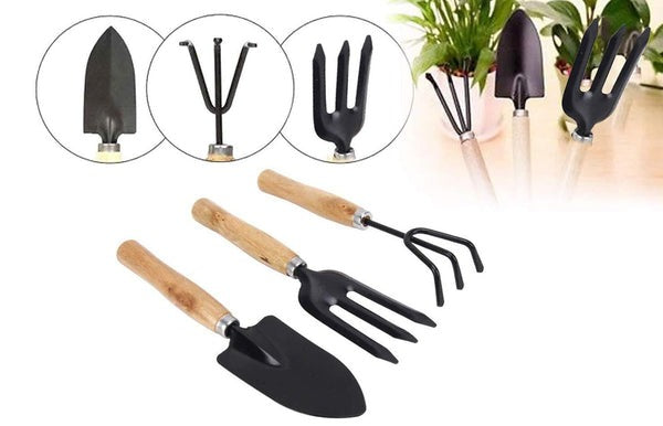 542 Gardening Tools - Hand Cultivator Small Trowel Garden Fork (Set Of 3)