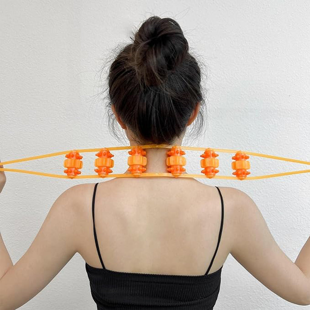 Handheld Back Massage Roller Rope (1 Pc)