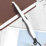 Close-up of anti-scald bristles on the straightening comb