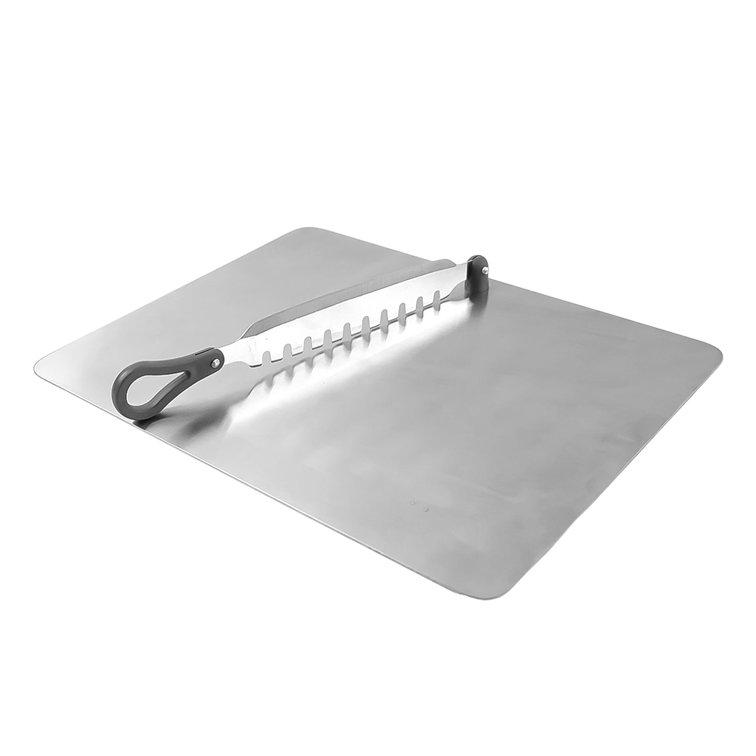 Multifunctional vegetable slicer in action, uniformly cutting carrots