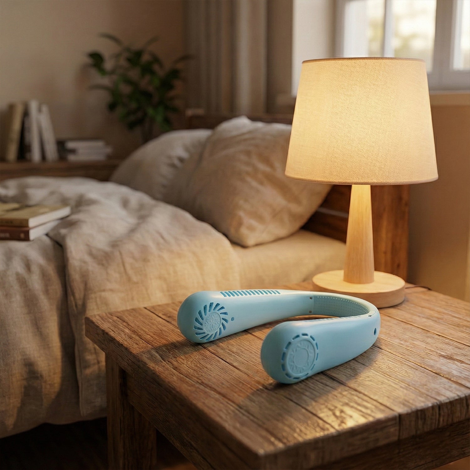 B Grade Rechargeable Hanging Neck Fan (1 Pc)